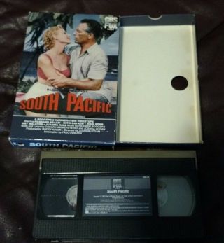 South Pacific (1958) Rare Cbs Fox Drawer Case Wwii Musical Romance Vhs