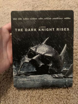 The Dark Knight Rises (blu - Ray/dvd,  2012,  Steelbook) Batman Rare 3 Disk Set