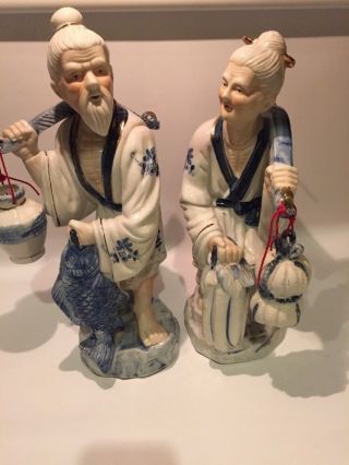 Fine Chinese Ceramic - Couple Porcelain Statues/figurines