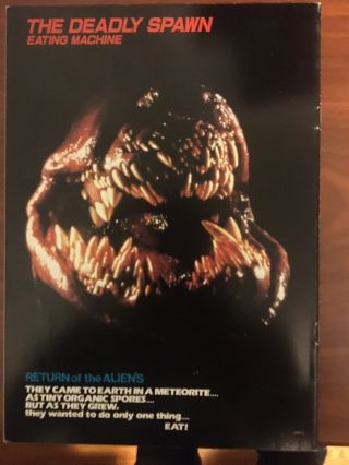 Return Of The Aliens Deadly Spawn Japanese Playbill Rare Horror Gore Vhs Scifi 2