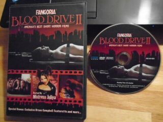 Rare Oop Fangoria Blood Drive Ii Dvd,  Bruce Campbell Featurette Mistress Juliya