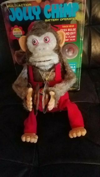 Jolly Chimp | Rare Vintage Battery Operated Cymbals Monkey Toy | Hsin Chi Toys