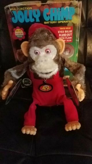 Jolly Chimp | Rare Vintage Battery Operated Cymbals Monkey Toy | Hsin Chi Toys 2