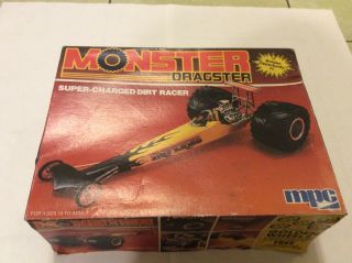 Vintage Mpc Monster Dragster Model Kit W/box Complete Opened