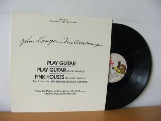 John Cougar Mellencamp " Play Guitar " Rare Promo 12 " Ep From 1983 (riva Pro - 254).