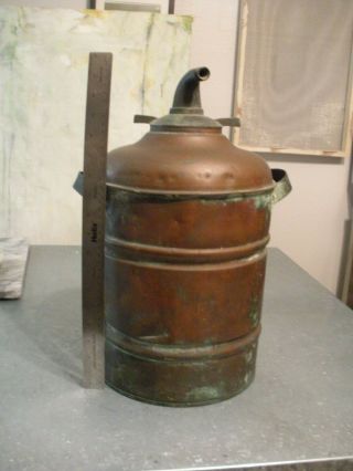 Antique Copper Moonshine Whiskey Still Pot - Boiler - Vintage and Rare 2