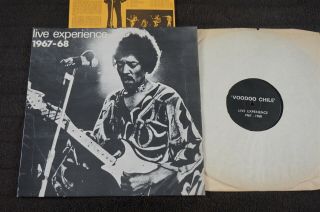 Jimi Hendrix Live Experience 1967 - 68 (uk Lp 1970,  Insert) Rare