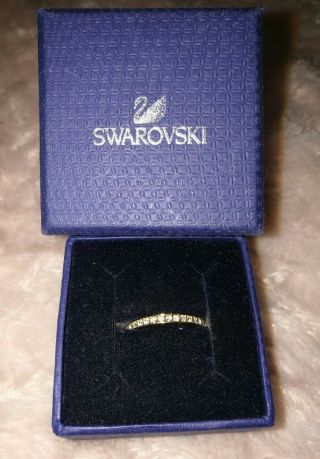 Swarovski Rare Ring - Rose Gold Plated Size 55/uk N