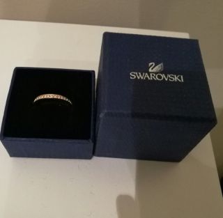Swarovski rare ring - rose gold plated size 55/UK N 2