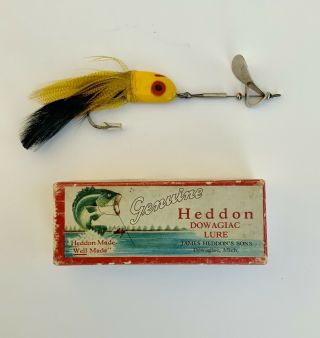 Vintage Heddon Yowser Casting Fishing Lure W/ Box 195 Yb - Rare