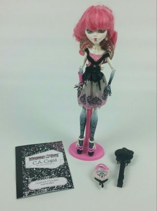 Monster High Doll C.  A.  Cupid Rare Display With Accessories First Wave