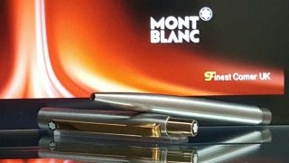 Mont Blanc Ballpoint Pen Noblesse Model Functional Rare Silver Gold Ex Con X84