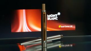 Mont Blanc Ballpoint Pen Noblesse Model Functional Rare Silver Gold Ex Con X84 3