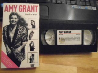 Rare Oop Amy Grant Vhs Music Video Find A Way 1985 Christian Unguarded Angels