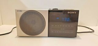 Vintage Sony Dream Machine Fm/am Digital Alarm Clock Radio Model Icf - C30w