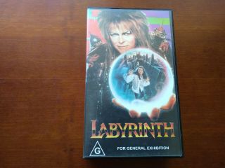 Labyrinth (david Bowie) Rare Vintage Vhs Video Tape