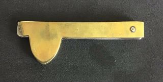 Antique 19c Borwick Brass Medical Double Blade Fleam Surgical Bloodletting Tool