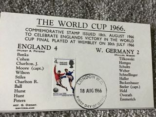 Rare Postcard Special England World Cup Winners 1966