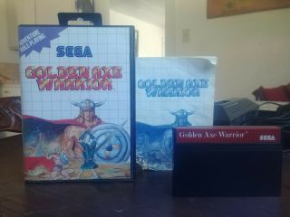 Golden Axe Warrior (sega Master,  1991) Rare - C.  I.  B.  (complete)
