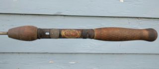 Vintage Premax Fishing Pole Steel Rod 50 " No Reel Wood Handle