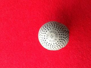 Antique Golf Ball,  Bramble,  Gutta - Percha,  The Black Diamond C.  1895