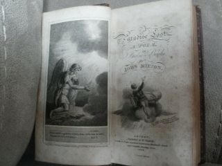 Rare Antique Book Paradise Lost John Milton A Poem In Twelve Books 1808