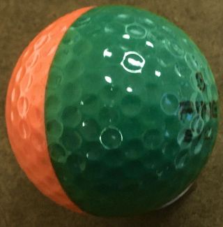 Ping Eye 2 Orange & Green Golf Ball Rare Display Collectible Colored Putt