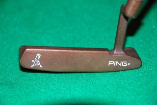 Rare Ping Anser 2 Becu Beryllium Copper 35” Putter W Shaft Label & Pingman Grip