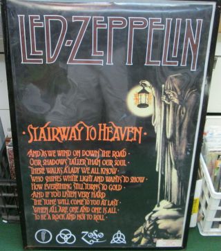 Led Zeppelin Poster Stairway To Heaven Rare Mid 2000 