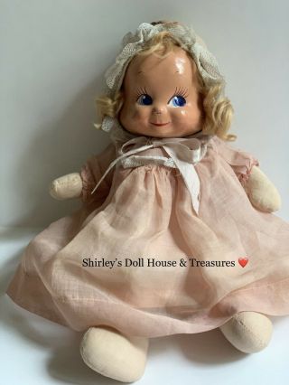 Vintage Antique VERY RARE TRUDY 3 Three Face Doll 2