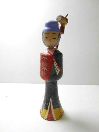 Japan Kokeshi.  Rare Japanese Vintage Wooden Doll.