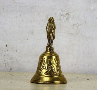 Small Brass Ornate Table Bell Brass Clapper Decorative Napoleon Battle