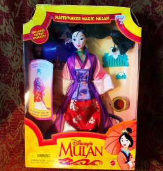 Vintage 1997rare Mattel Disney’s Mulan Matchmaker Magic Mulan Doll