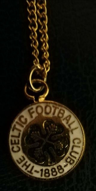Very Rare 1960s Celtic Fc Chain And Necklace
