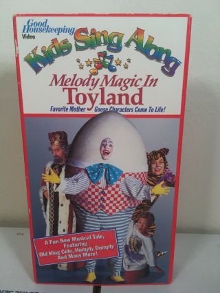 Kids Sing Along: Melody Magic In Toyland Vhs Video,  Good Housekeeping Rare Oop