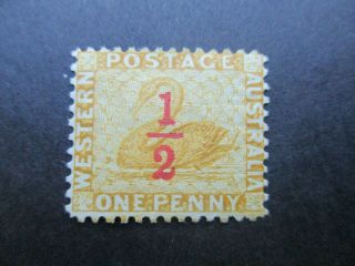Western Australia Stamps: 1/2d Overprint Rare (c277)