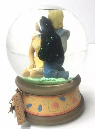 Rare Vintage Disney ' s Pocahontas Musical Snow Globe Colors of the Wind 3