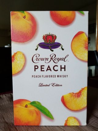 Peach Crown Royal (limited Edition) - Whiskey,  Empty - Rare 1st Edition