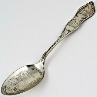 Antique Minnehaha Falls,  Minneapolis,  Minnesota Sterling Silver Souvenir Spoon
