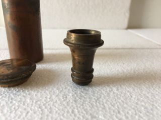 Antique Brass Microscope Lens WATSON amp SONS LTD LONDON Canister Steampunk 2