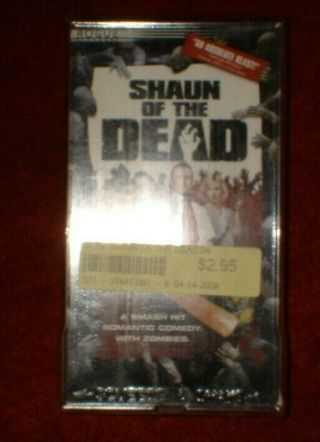 Shaun Of The Dead Vhs Zombie Horror Movie Video Tape 2004 Rare Look