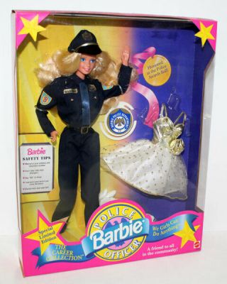Police Officer Barbie Doll The Career Coll.  Special Limited Edition 10688 Nrfb