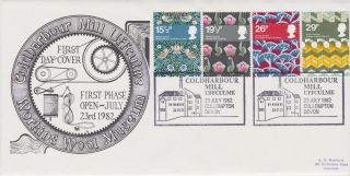 Gb Stamps Rare First Day Cover 1982 Textiles Coldharbour Mill Official