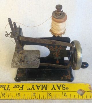 VERY RARE VG Circa 1910 Model ' 0 ' Antique Casige German Child ' s Sewing Machine 2