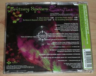 Britney Spears - Everytime Korea 4 track single rare 2