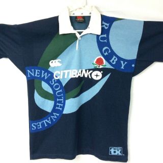Vintage Canterbury Rare 1998 Nsw Waratahs Rugby Jersey 12 