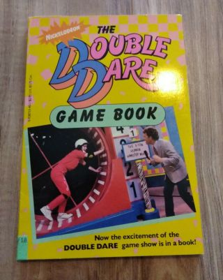 Vintage Nickelodeon Double Dare Game Book Marc Summers Home Board Rare 1986