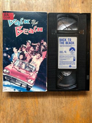 Back To The Beach Vhs,  Frankie Avalon Annette Funiciello Pee Wee Herman Rare Oop