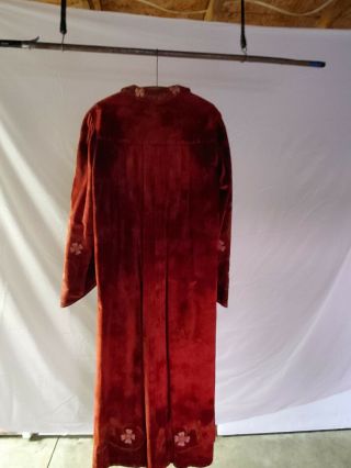 Antique Odd Fellows Red Past Grand Robe 2