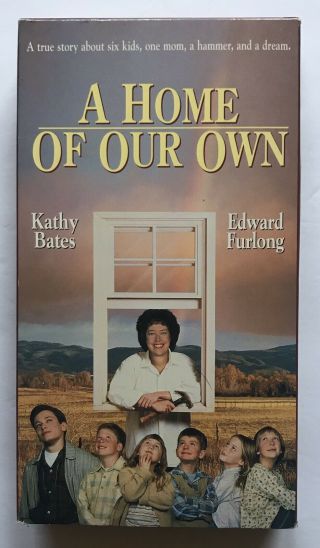 A Home Of Our Own Vhs 1993 Kathy Bates Edward Furlong Rare Drama Polygram Video